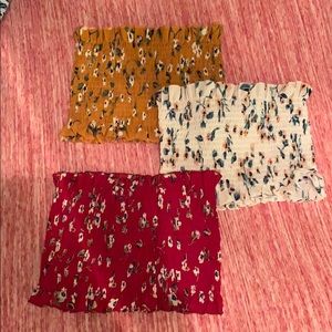 Tube tops: all three for $15